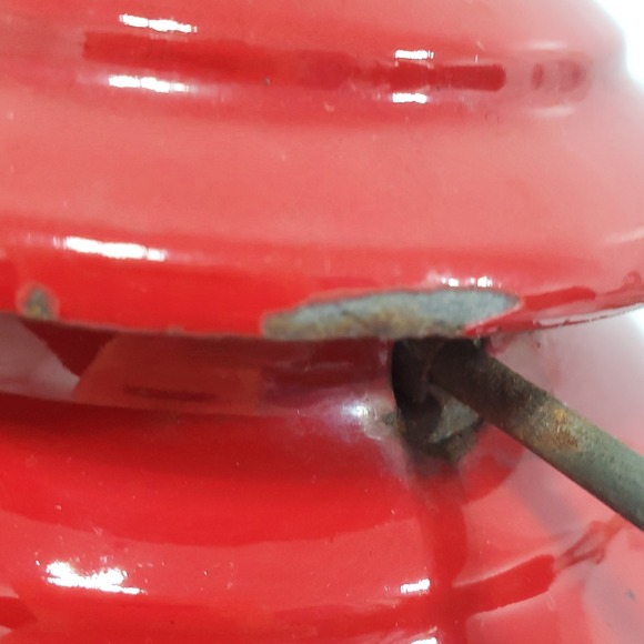 Coleman Lantern 200A Red Vintage Single Mantle Gas Camping Light NOT TESTED - Picture 14 of 16